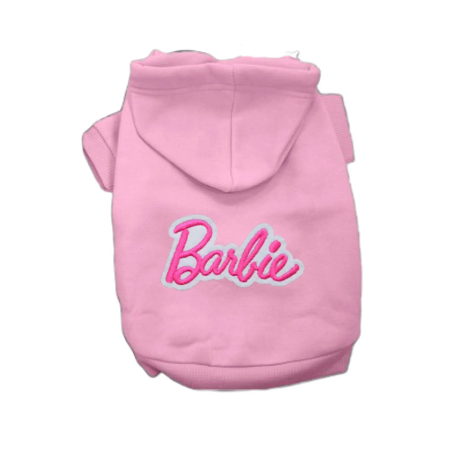 SUDADERA CON CAPUCHA BARBIE ROSA, FUSIA, CREMA O NEGRA