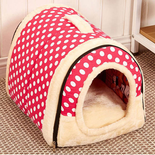 Cama desmontable para mascotas - Casita móvil acochada Otoño e invierno