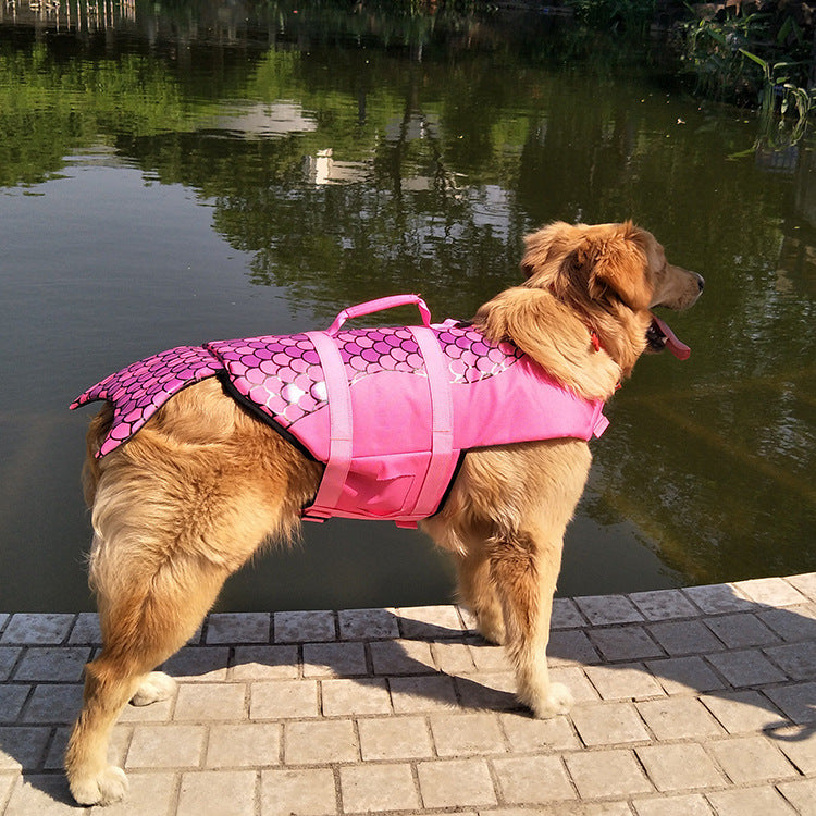 Chaleco salvavidas para mascotas Tiburón -  Traje de baño para perros - Traje de seguridad para perros